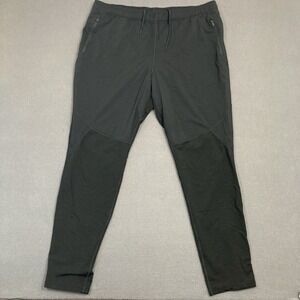 Icebreaker Pants Mens XXL Black Tech Trainer Hybrid Merino Hiking Drawstring